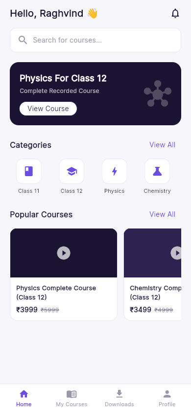 SKDR Institute app home screen